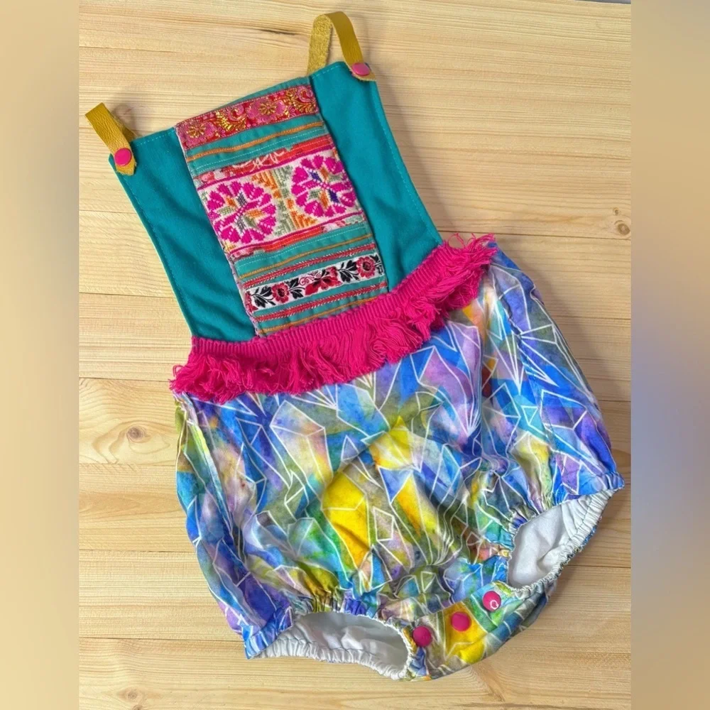 Liboosha Handmade Romper. Size 3/4. HTF. Great Condition. Boho. Party. Birthday